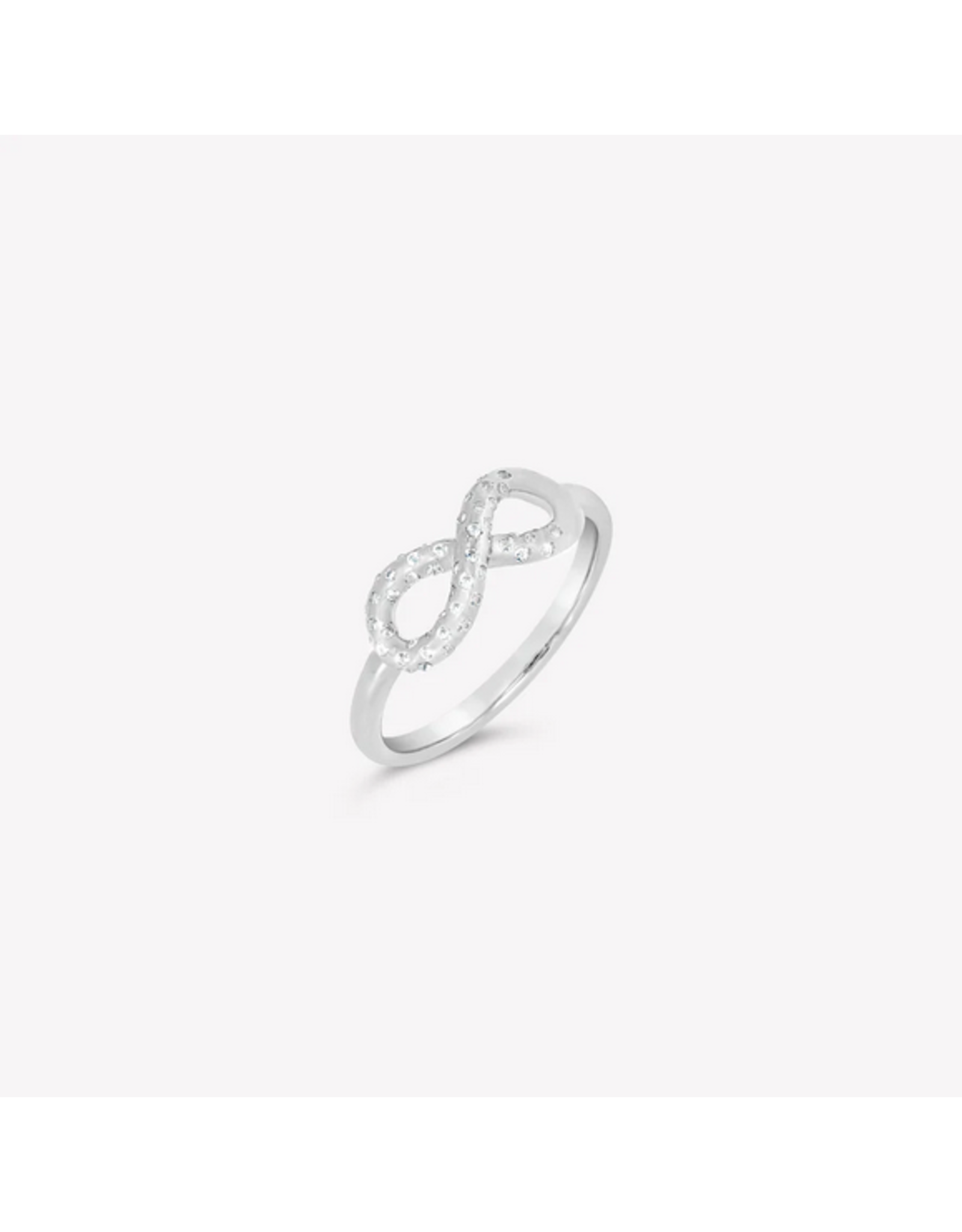 Rizen Rizen 190023SS-CZ Infinti Hope Statement Ring Silver