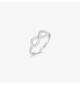Rizen Rizen 190023SS-CZ Infinti Hope Statement Ring Silver