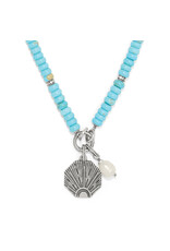 Brighton Brighton JM0033 Token Charm Lapis Turquoise Necklace