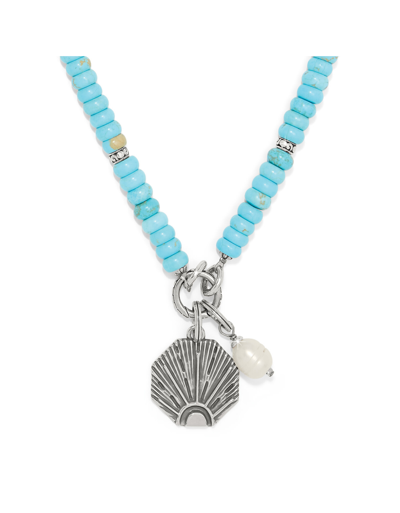 Brighton Brighton JM0033 Token Charm Lapis Turquoise Necklace
