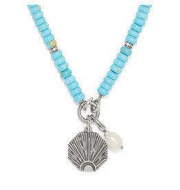 Brighton Brighton JM0033 Token Charm Lapis Turquoise Necklace