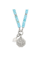 Brighton Brighton JM0033 Token Charm Lapis Turquoise Necklace