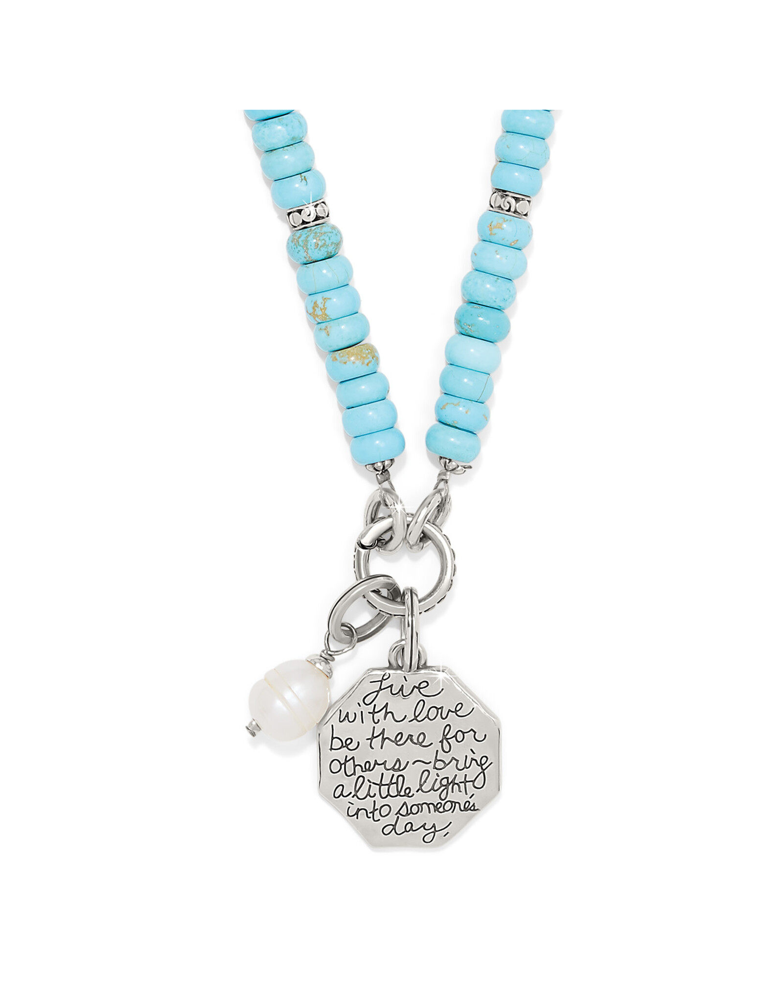 Brighton Brighton JM0033 Token Charm Lapis Turquoise Necklace