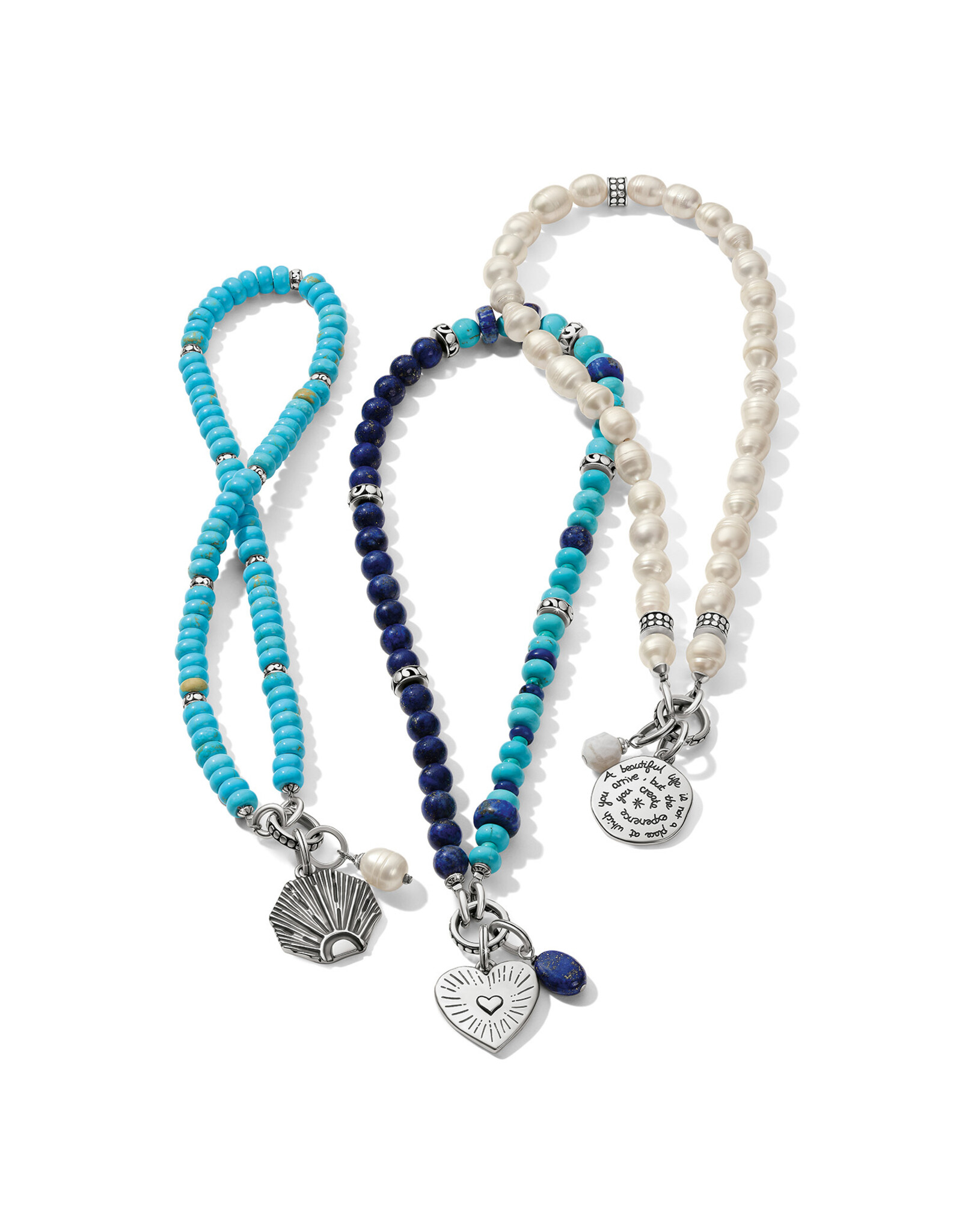 Brighton Brighton JM0033 Token Charm Lapis Turquoise Necklace