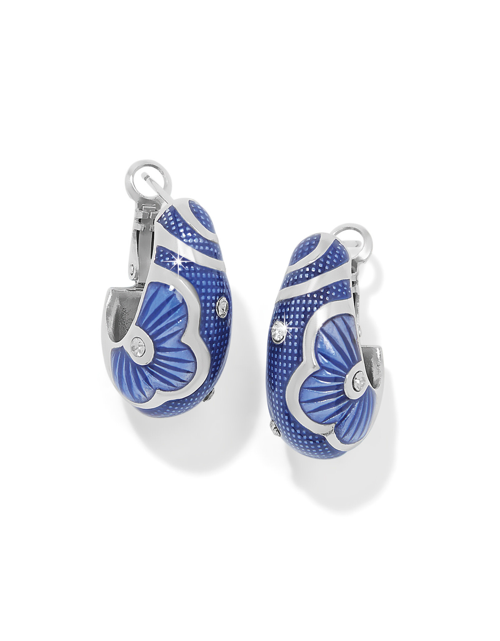 Brighton Brighton JA0149 Flora Blue Hoop Earrings