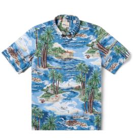 Reyn Spooner Reyn M670312525 Catalina Dreamim' Classic Button Front Blue