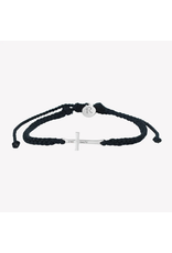 Rizen Rizen 570005-BK-S-24 Stay Salty Black Braided Cord Bracelet