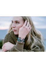 Rizen Rizen 570005-BK-S-24 Stay Salty Black Braided Cord Bracelet