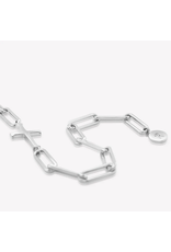 Rizen Rizen 590008SS-19 Chain Breaker Cross Silver Bracelet