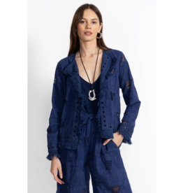 Johnny Was JWas C47025-2 Kae Jacket Blue