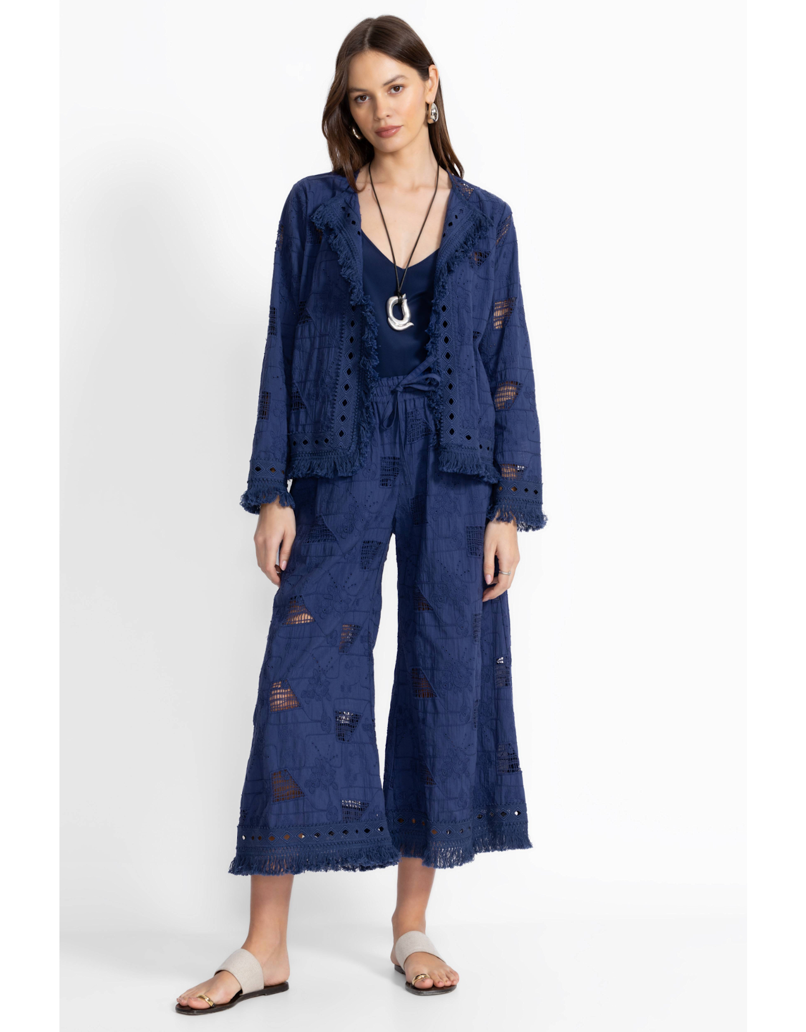 Johnny Was JWas C47025-2 Kae Jacket Blue