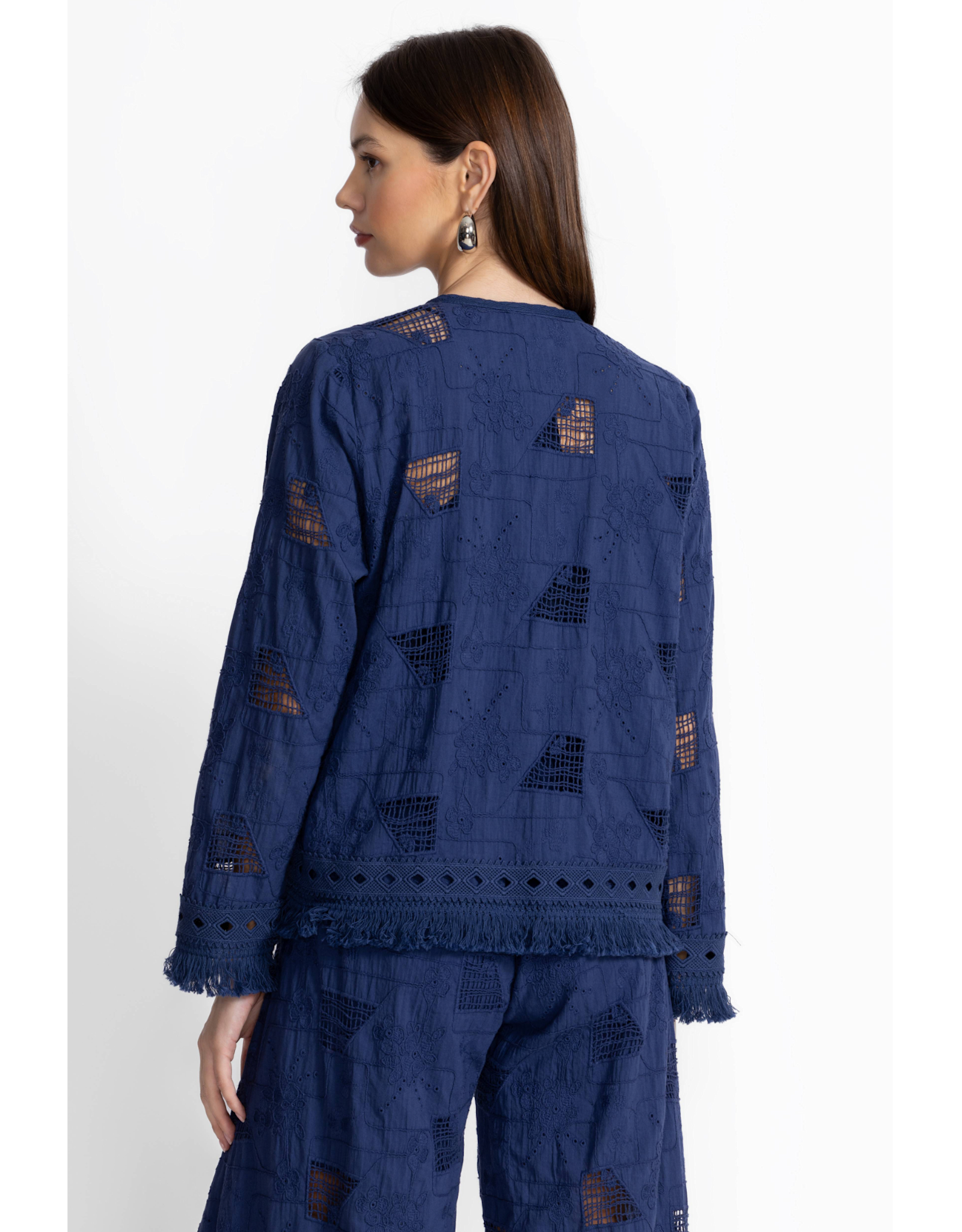 Johnny Was JWas C47025-2 Kae Jacket Blue