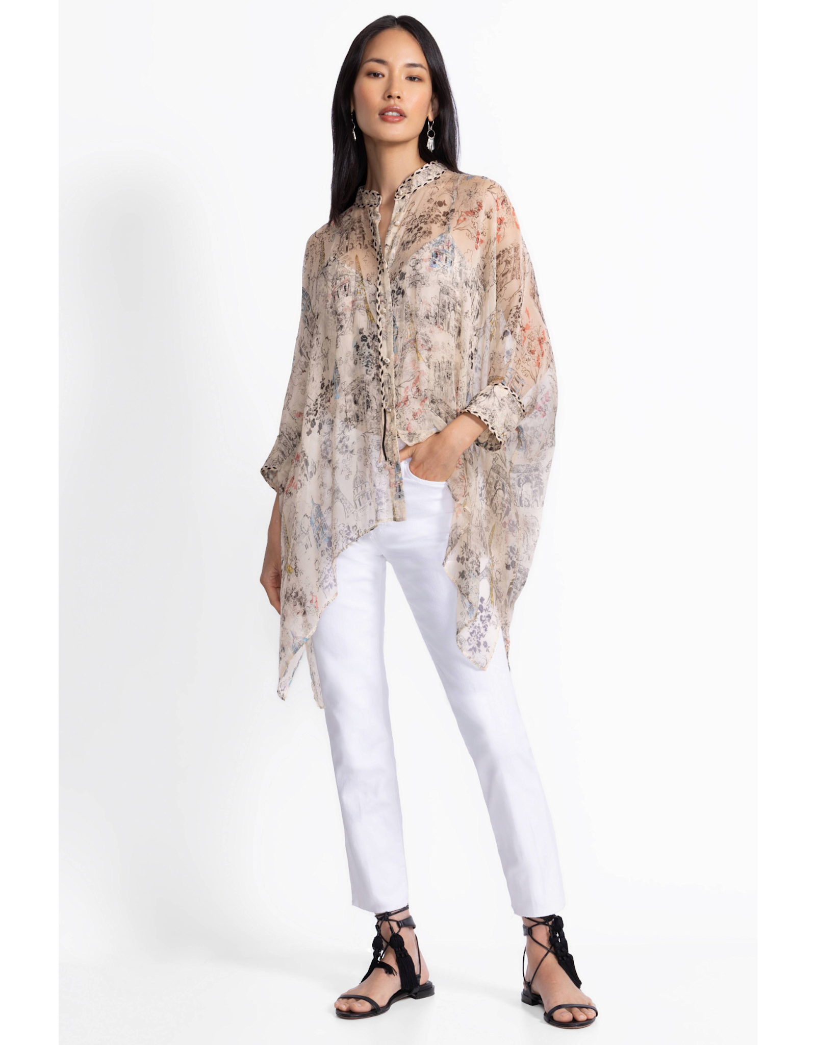 Johnny Was JWas L13125-3 Katia Oversized Blouse
