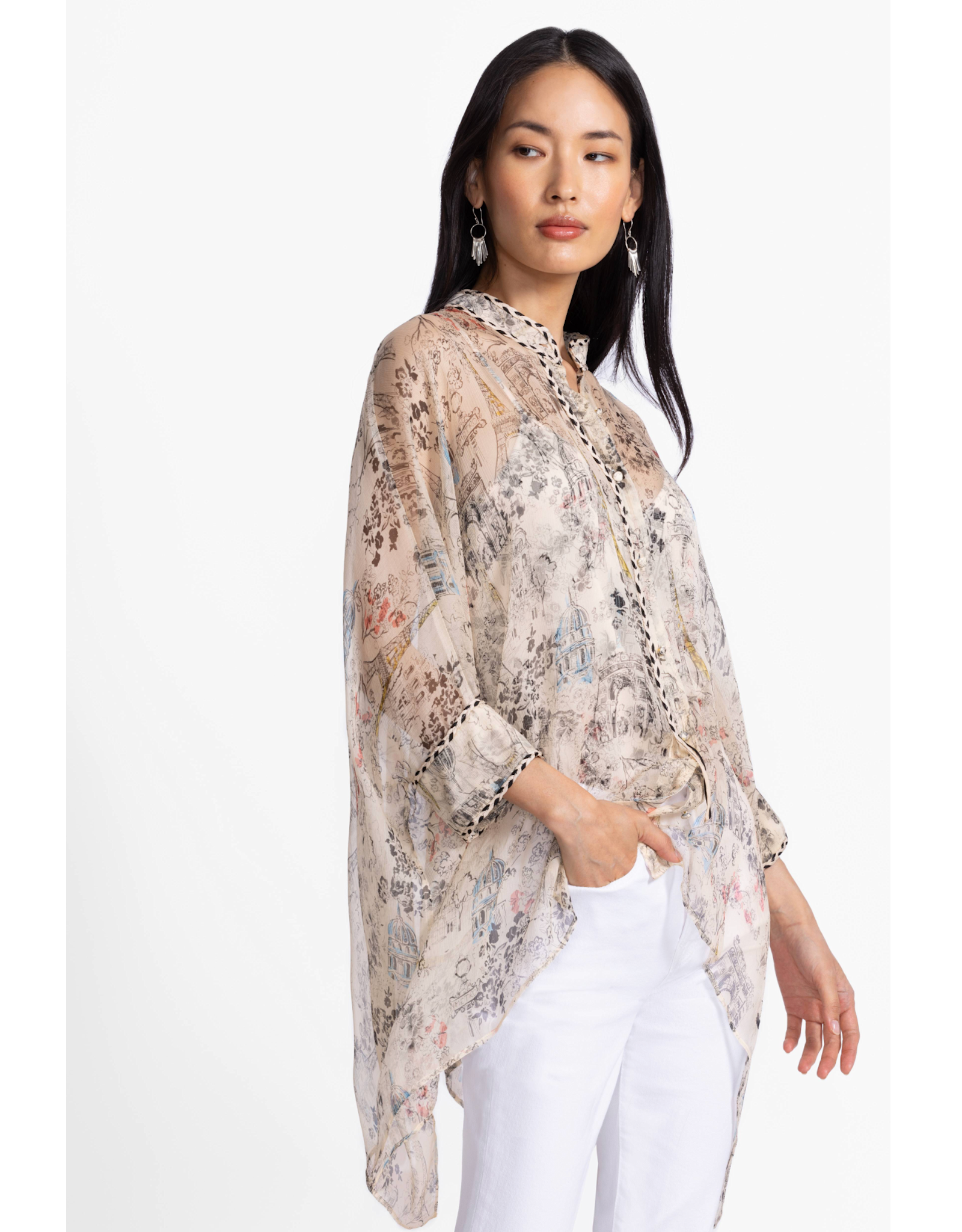 Johnny Was JWas L13125-3 Katia Oversized Blouse
