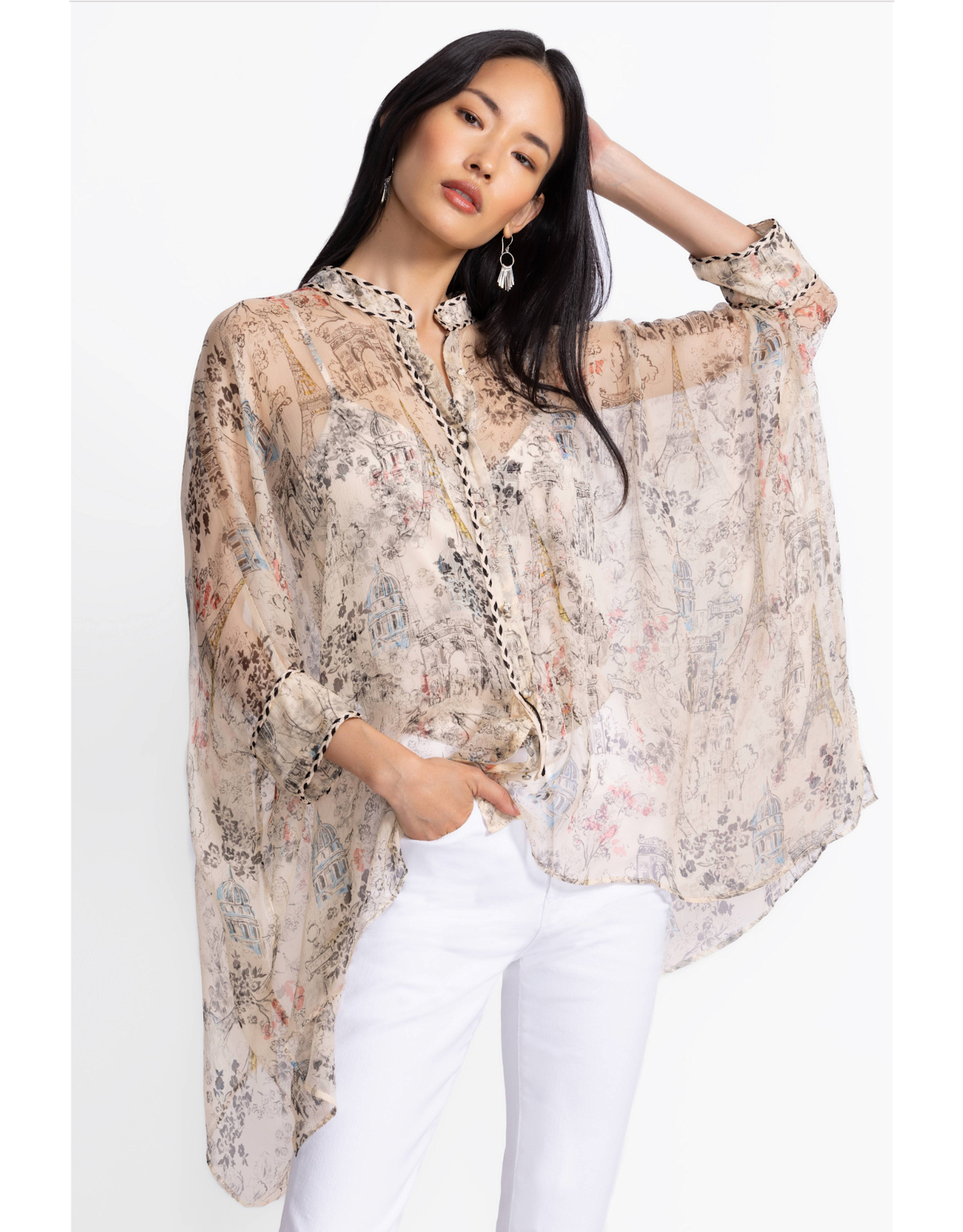 Johnny Was JWas L13125-3 Katia Oversized Blouse