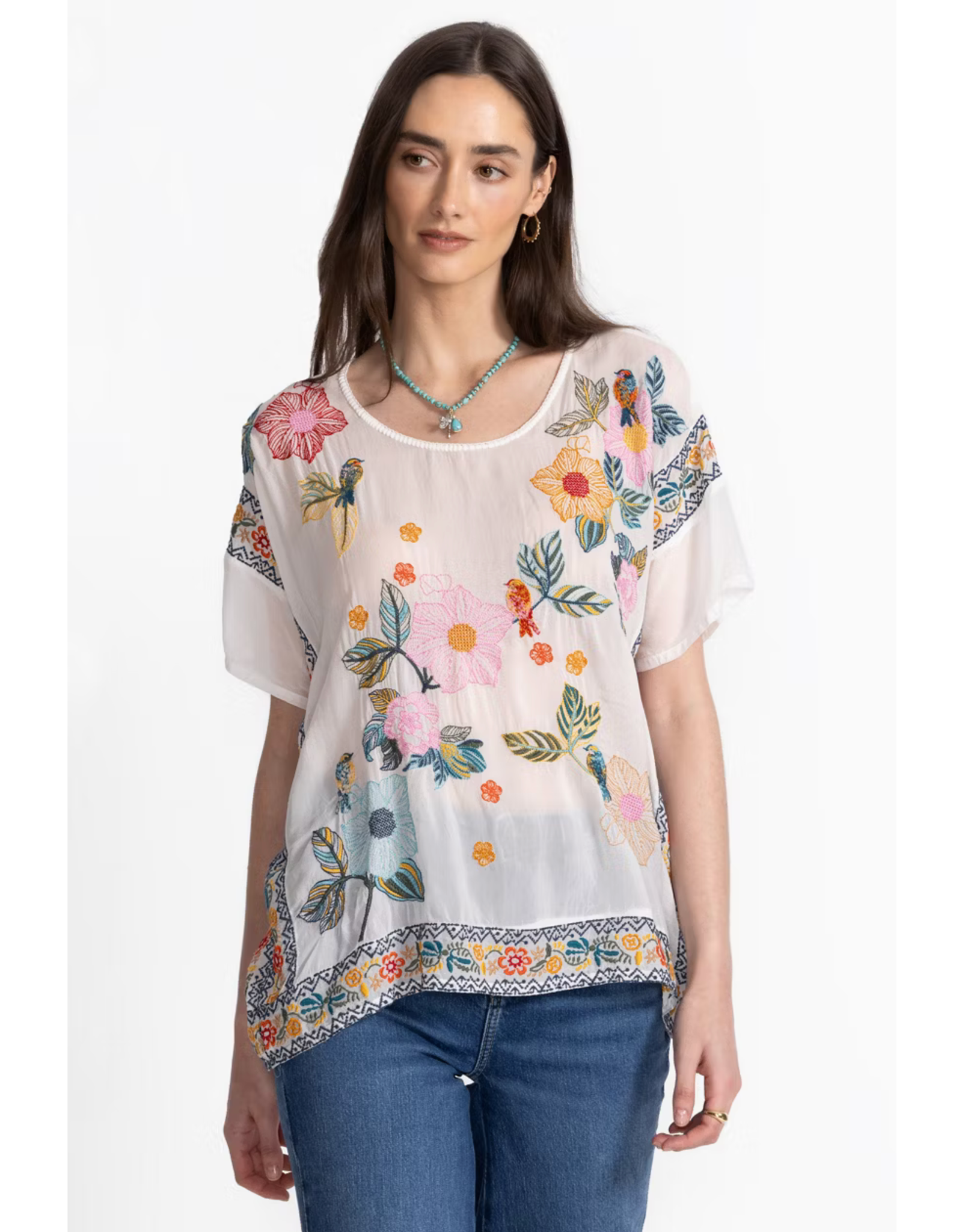 Johnny Was JWas C12925-2 Mariafe Blouse