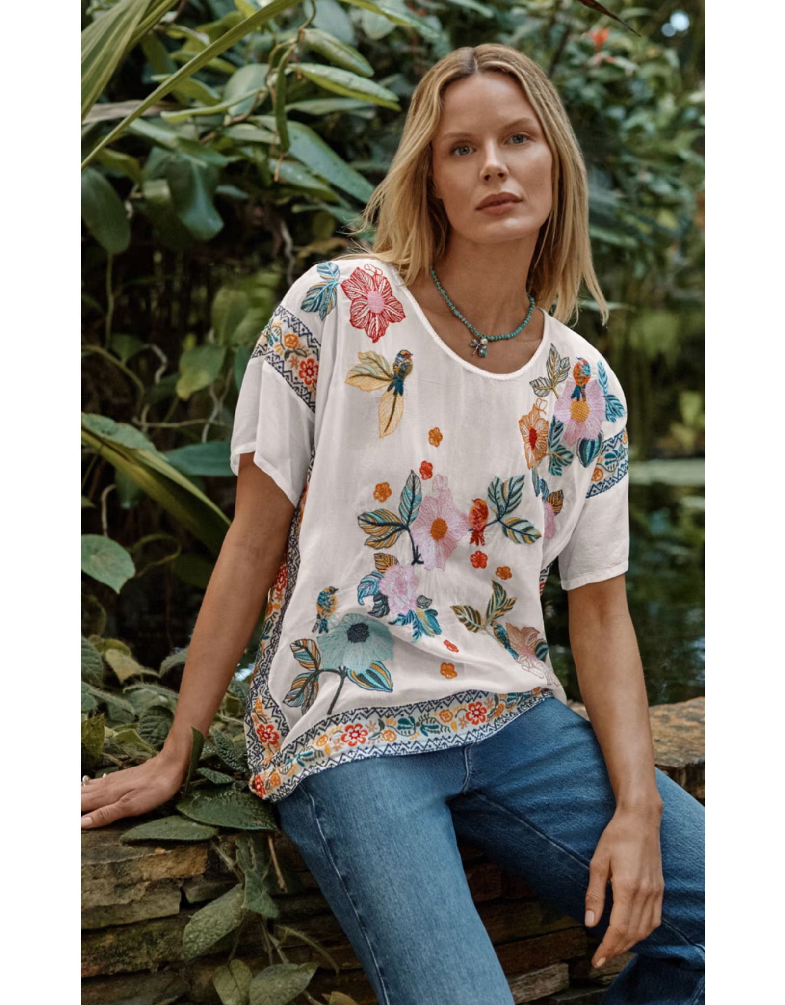 Johnny Was JWas C12925-2 Mariafe Blouse