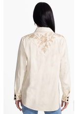 Johnny Was JWas W49325 Western Seamed Jacket Arctic Wolf