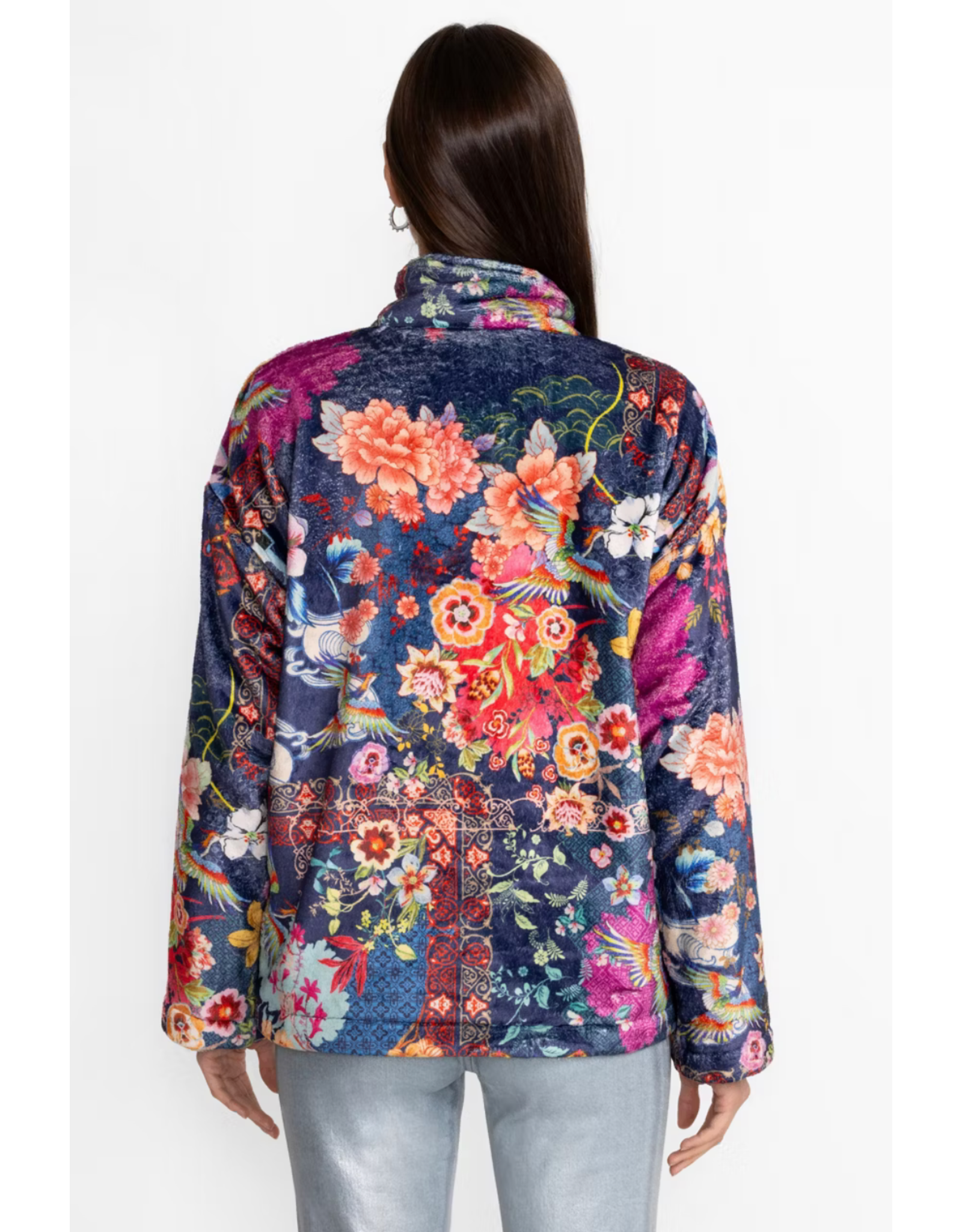 Johnny Was JWas B44324-E Joan Zip Sherpa Jacket