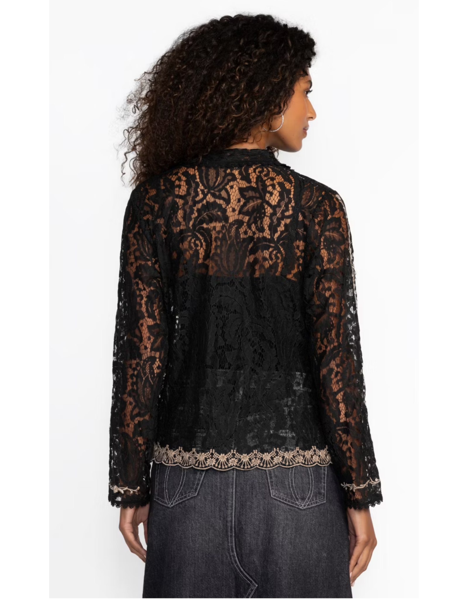 Johnny Was JWas B16124 Verone Lace Blouse with Slip