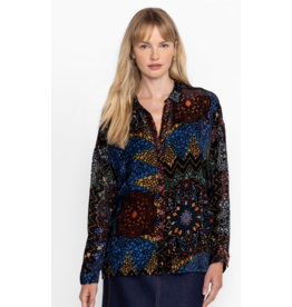 Johnny Was JWas JWC17624A9-NBU Audrey Oversized Burnout Shirt