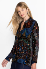Johnny Was JWas JWC17624A9-NBU Audrey Oversized Burnout Shirt
