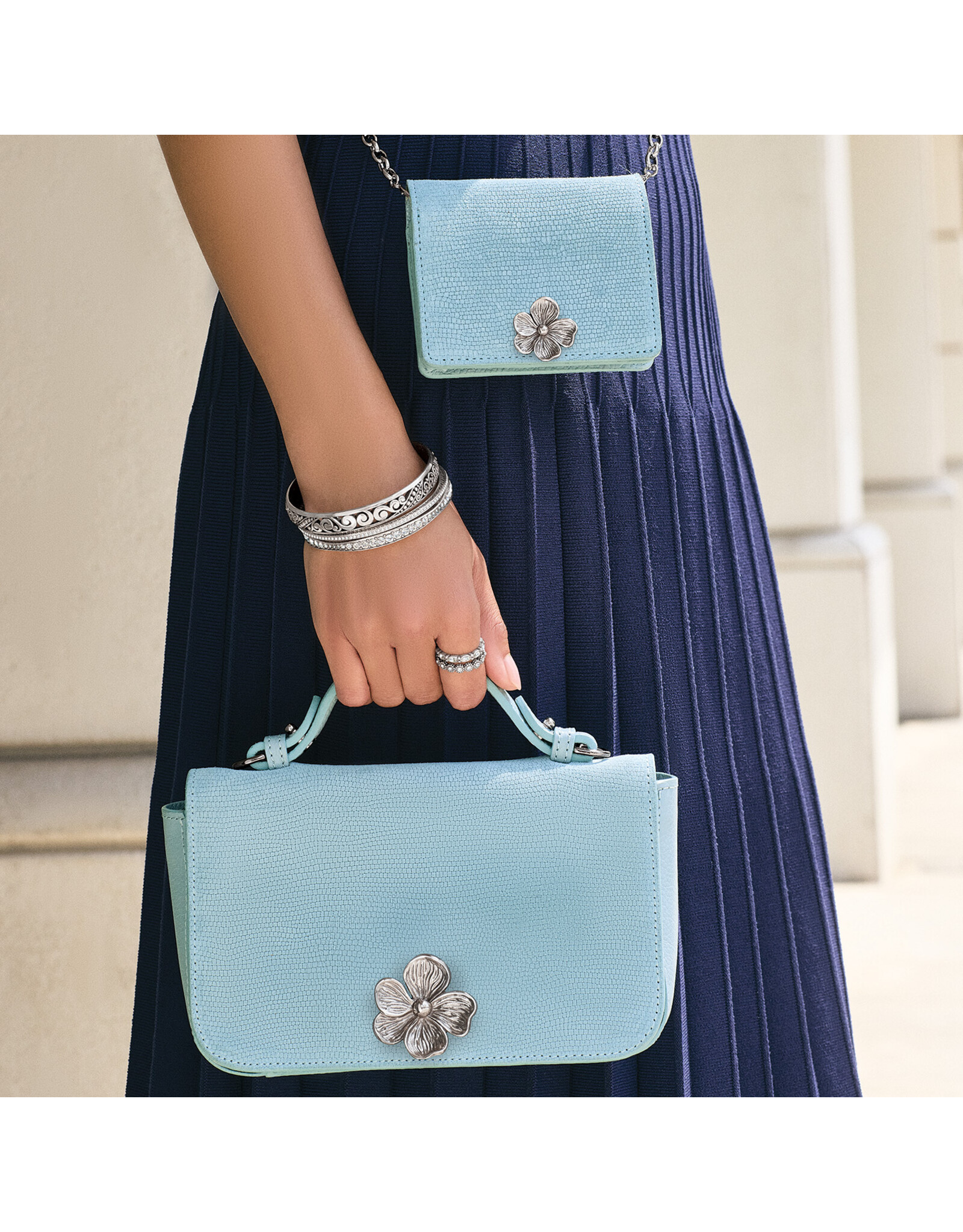 Brighton Brighton H1635D Everbloom Petal Baguette Cloud Blue