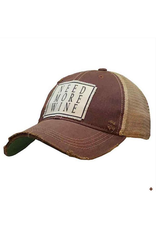 Vintage Life Vintage Life MBW Mesh Cap 471  Need More Wine Maroon