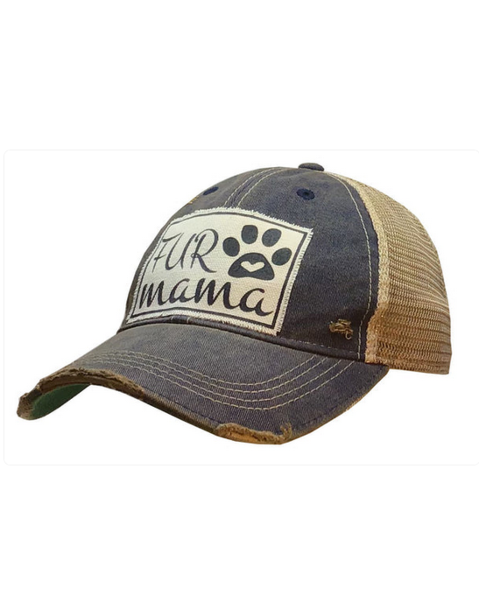 Vintage Life Vintage Life MBW Mesh Cap 455  Fur Mama Navy Blue