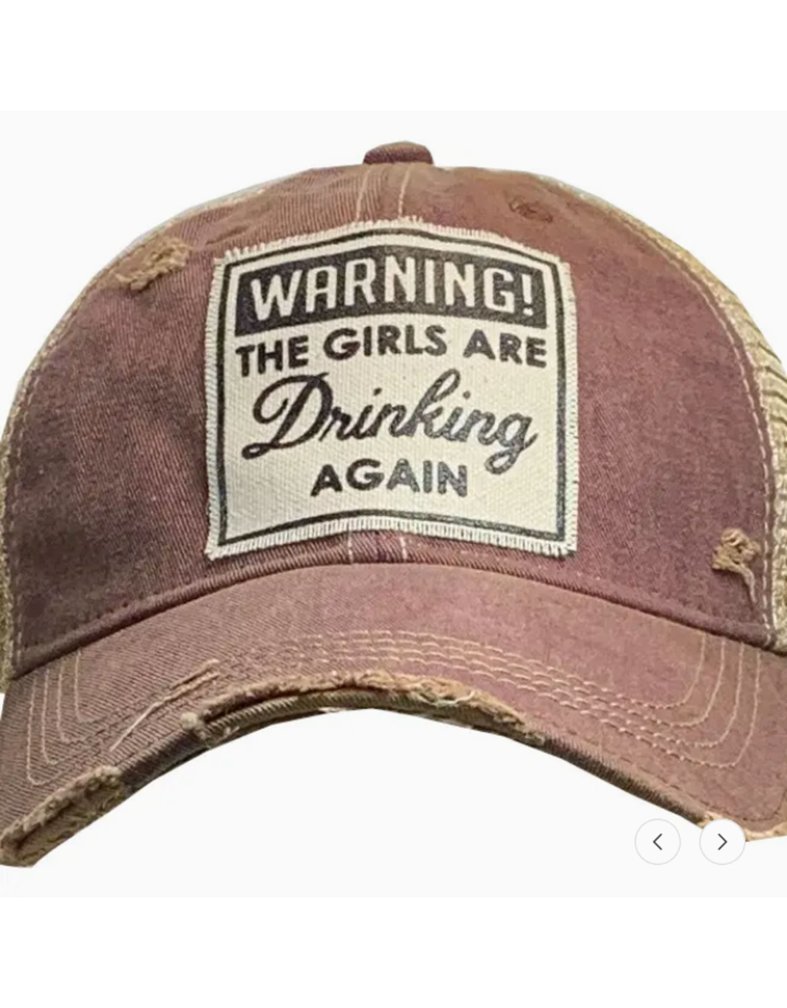 Vintage Life Vintage Life MBW Mesh Cap 632 Warning the Girls Maroon