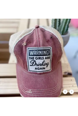 Vintage Life Vintage Life MBW Mesh Cap 632 Warning the Girls Maroon