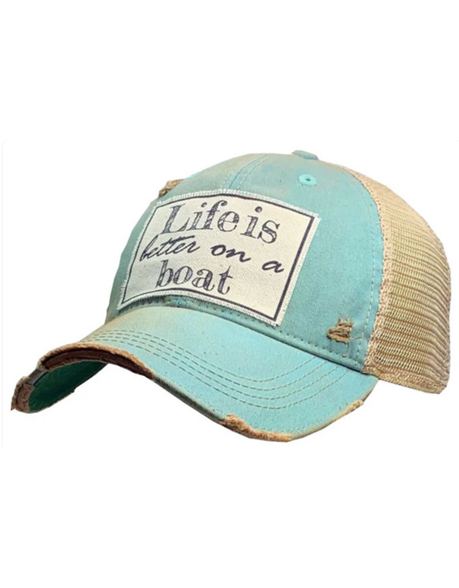 Vintage Life Vintage Life MBW Mesh Cap 620 Better on Boat Teal