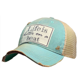 Vintage Life Vintage Life MBW Mesh Cap 620 Better on Boat Teal