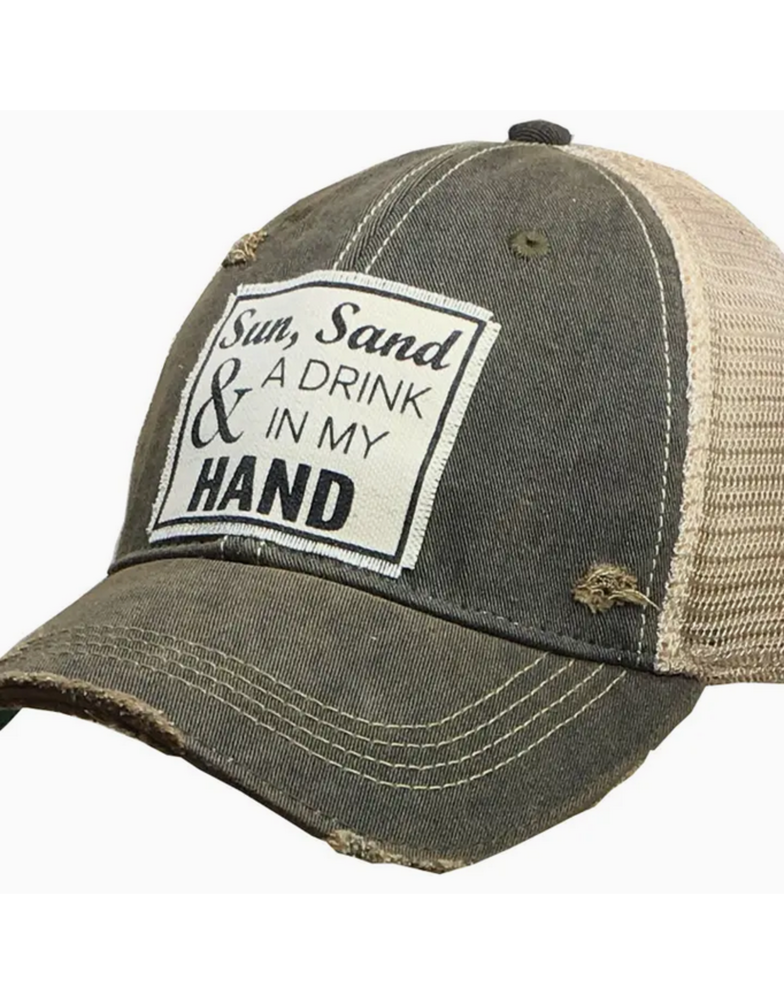 Vintage Life Vintage Life MBW Mesh Cap 590  Sun Sand Drink Black
