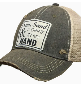 Vintage Life Vintage Life MBW Mesh Cap 590  Sun Sand Drink Black