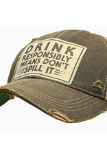 Vintage Life Vintage Life MBW Mesh Cap 651 Drink Responibly Black