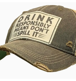 Vintage Life Vintage Life MBW Mesh Cap 651 Drink Responibly Black