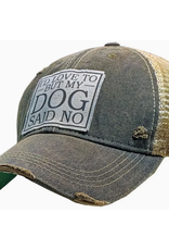 Vintage Life Vintage Life MBW Mesh Cap 639 Love to, dog Black