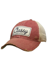 Vintage Life Vintage Life MBW Mesh Cap 511 classy but cuss Dark Red