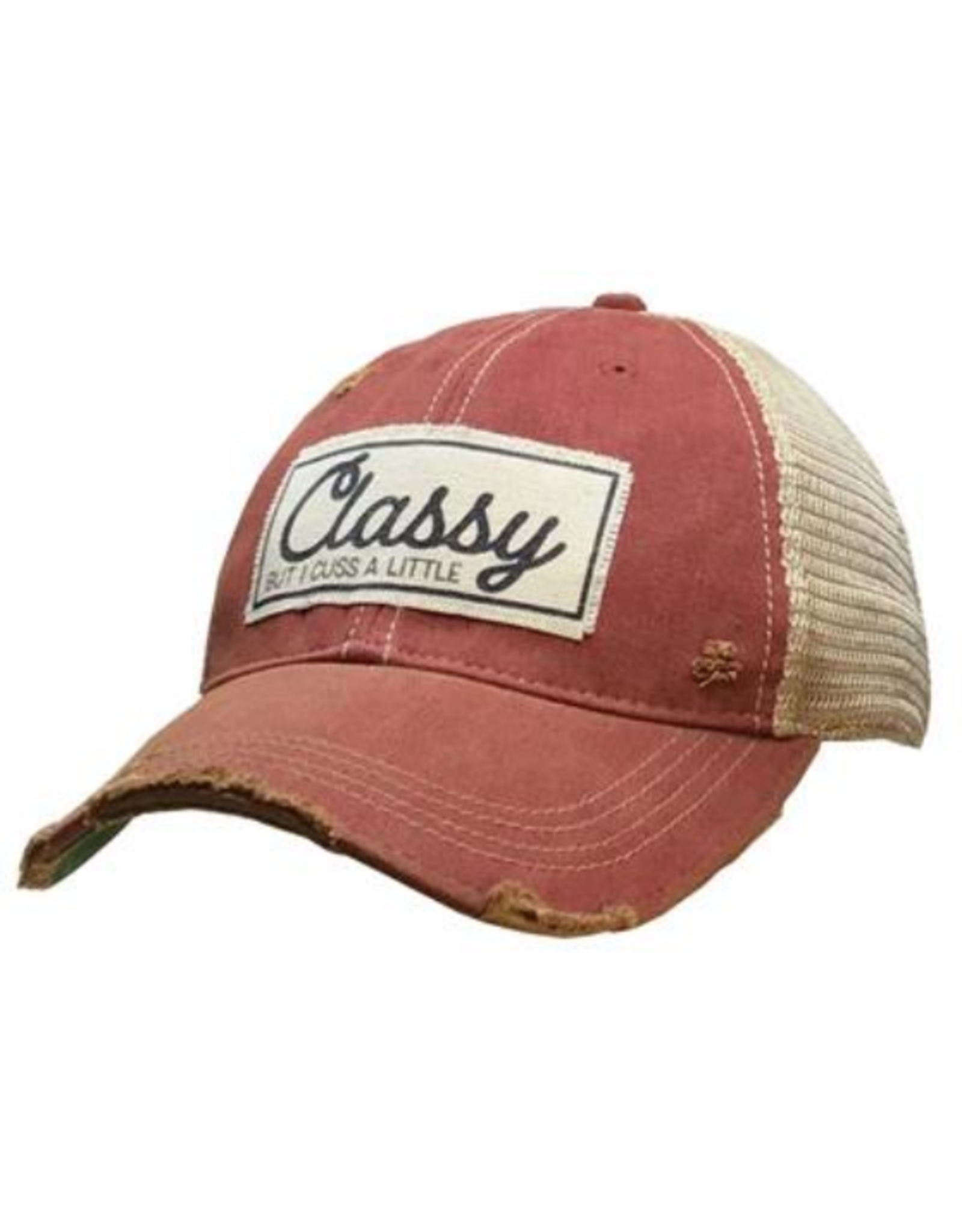 Vintage Life Vintage Life MBW Mesh Cap 511 classy but cuss Dark Red