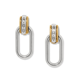 Brighton Brighton JA0069 Mosaic Two Tone Post Drop Earrings