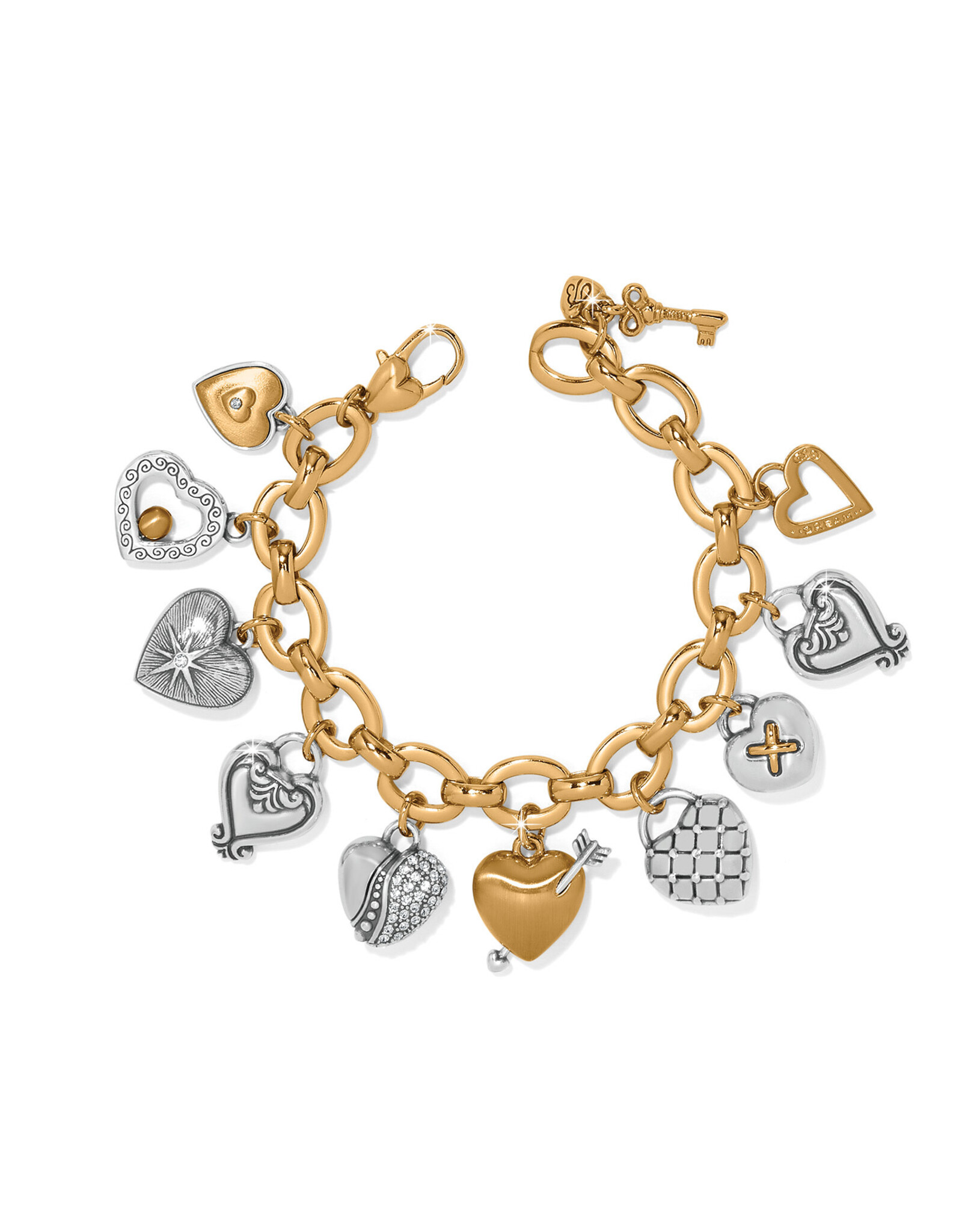 Brighton Brighton JF0365 One Heart Large Charm Bracelet