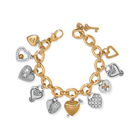 Brighton Brighton JF0365 One Heart Large Charm Bracelet