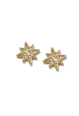 Brighton Brighton JA0077 Enchanting Star Gold Post Earrings