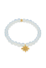 Brighton Brighton JF0277 Enchanting Star Gold Stretch Bracelet