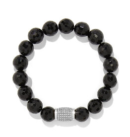 Brighton Brighton JF0372 Meridian Solis Black Bead Stretch Bracelet