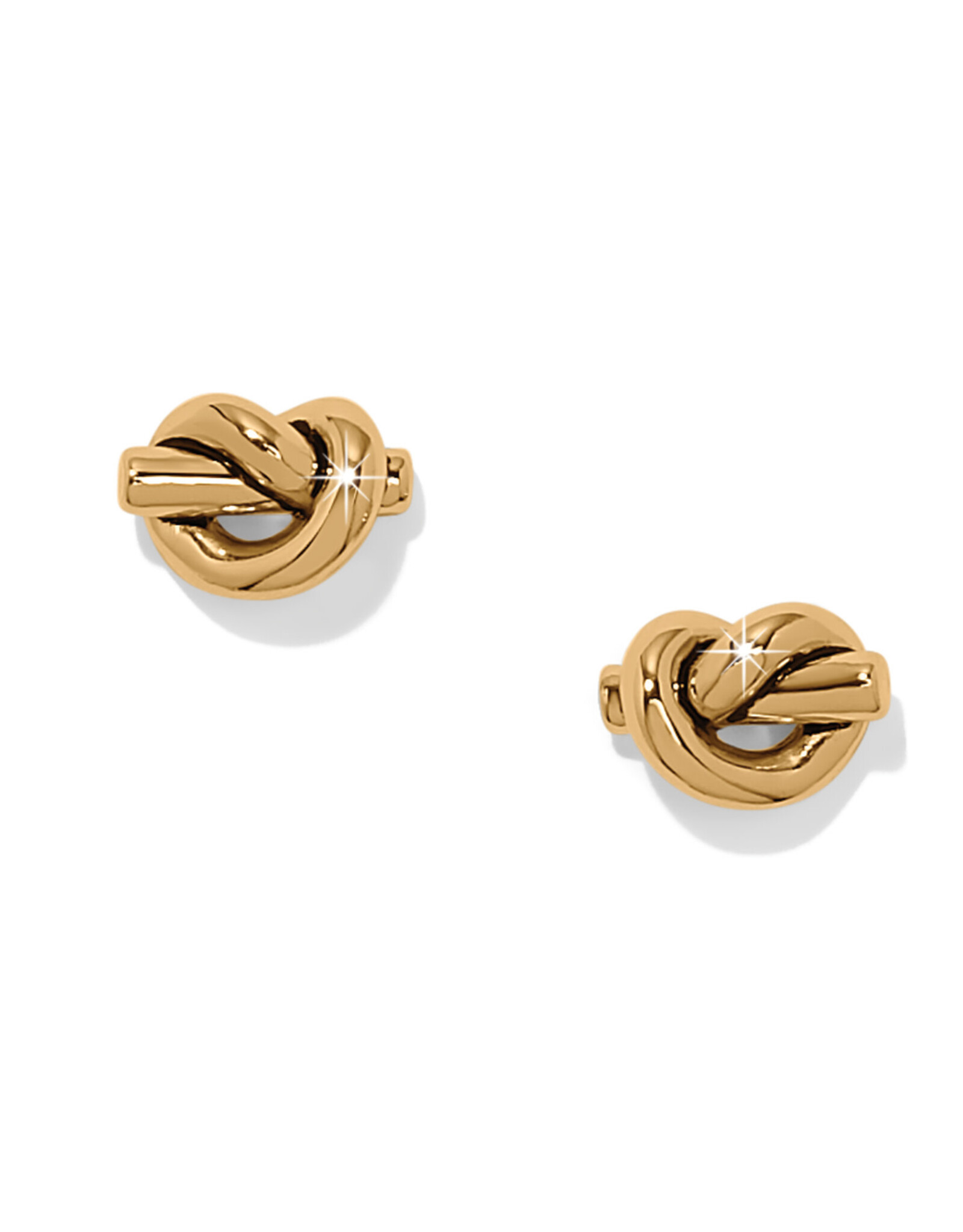 Brighton Brighton JA0197 Interlok Single Knot Gold Post Earrings