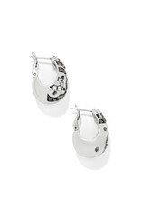 Brighton Brighton JA0200 Flora Silver Hoop Earrings