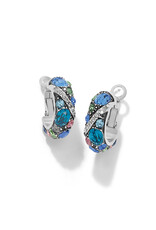 Brighton Brighton JA0205 Trust Your Journey Blues Hoop Earrings