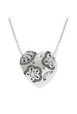 Brighton Brighton JM0052 Flora Heart Silver Necklace